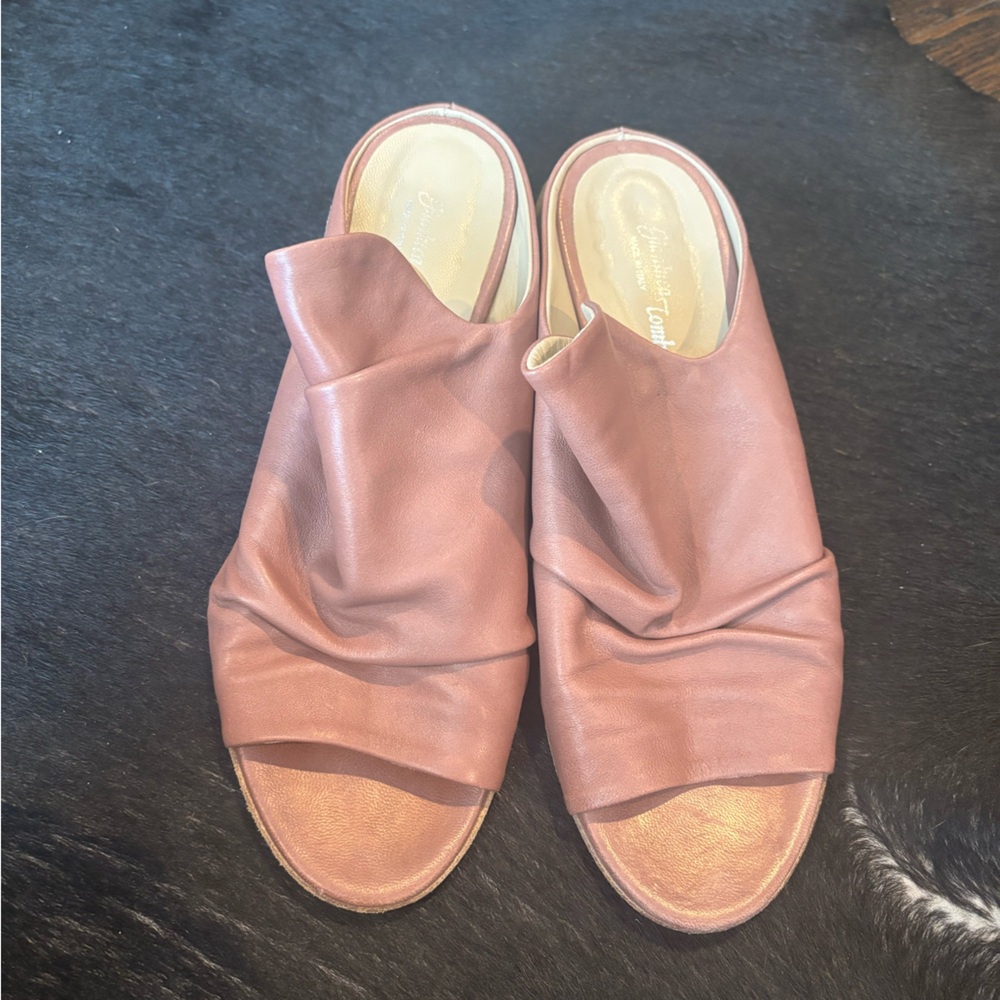 Gianvito Rossi Mauve Leather Mules